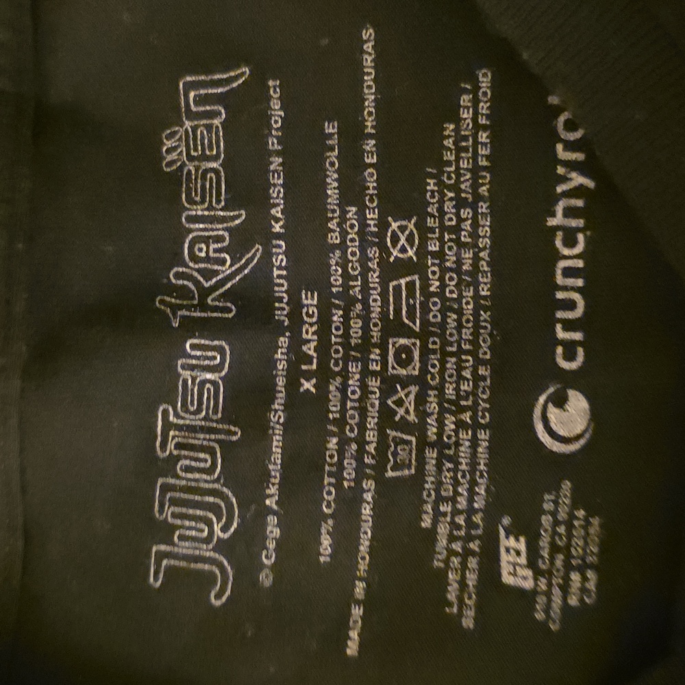 Jujutsu Kaisen Black Graphic Tee - Anime Character Collage - Picture 2 of 2